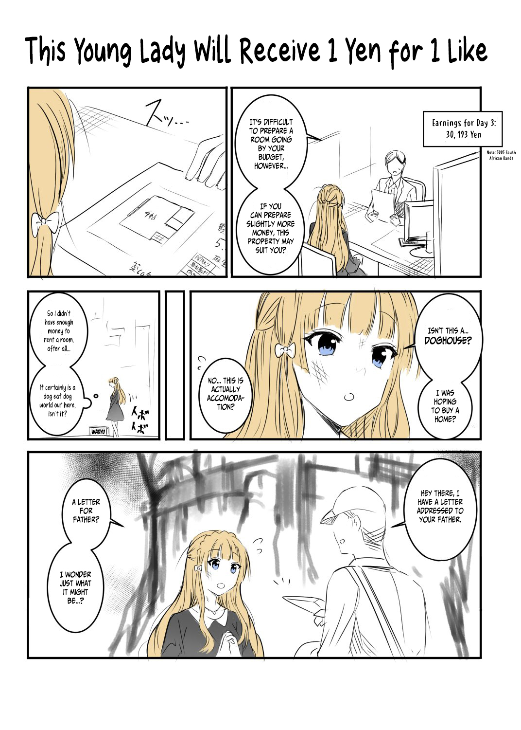 This Young Lady Will Receive 1 Yen for 1 Like Chapter 3 - MyToon.net