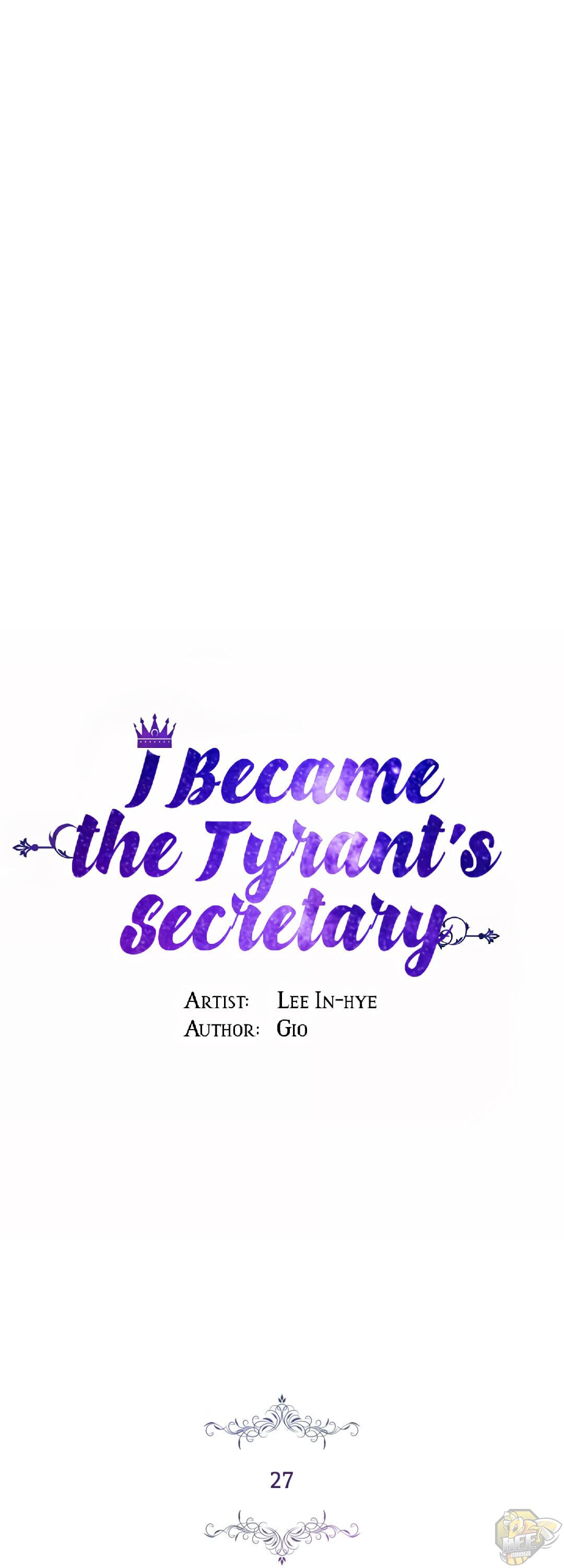 I Became The Tyrant’s Secretary Chapter 27 - ManhwaFull.net