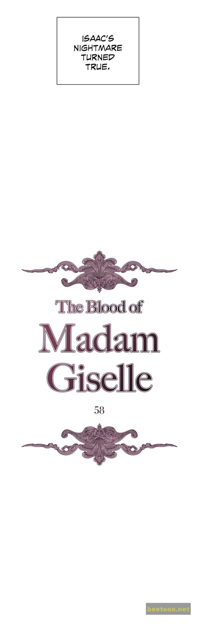 The Blood of Madam Giselle Chapter 58 - HolyManga.net