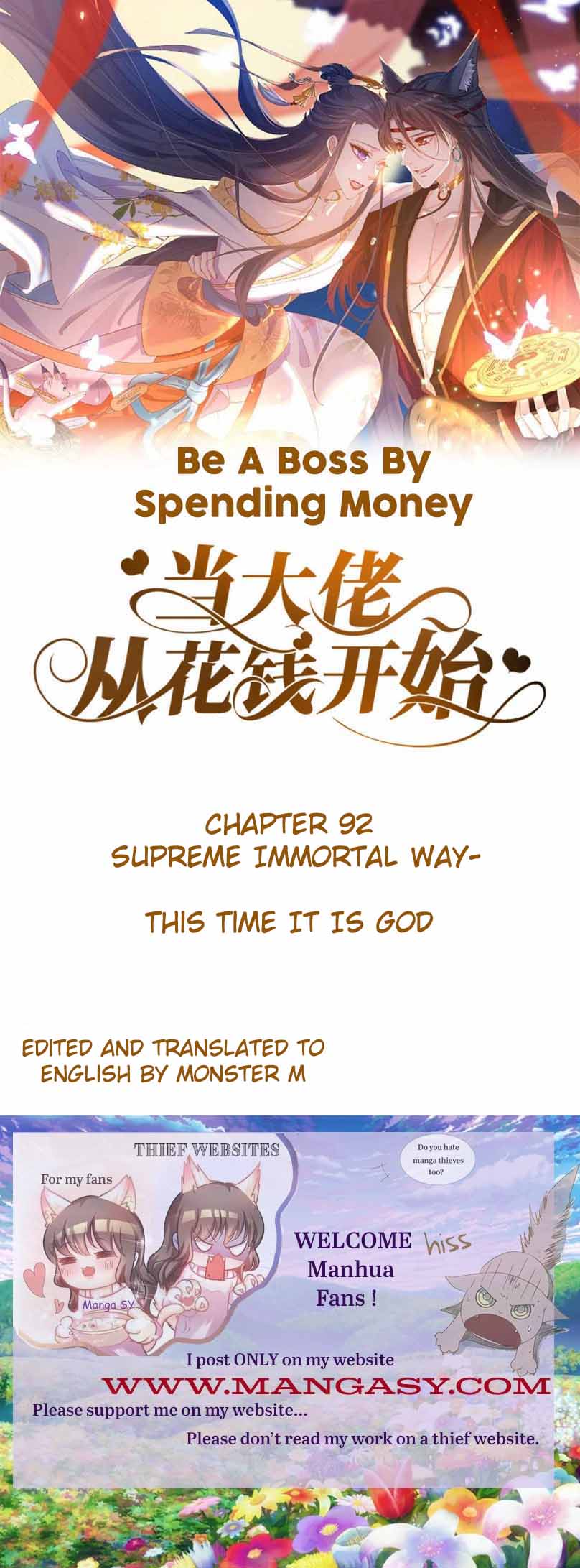 Becoming A Big Boss Starts With Spending Money Chapter 92 - ManhwaFull.net