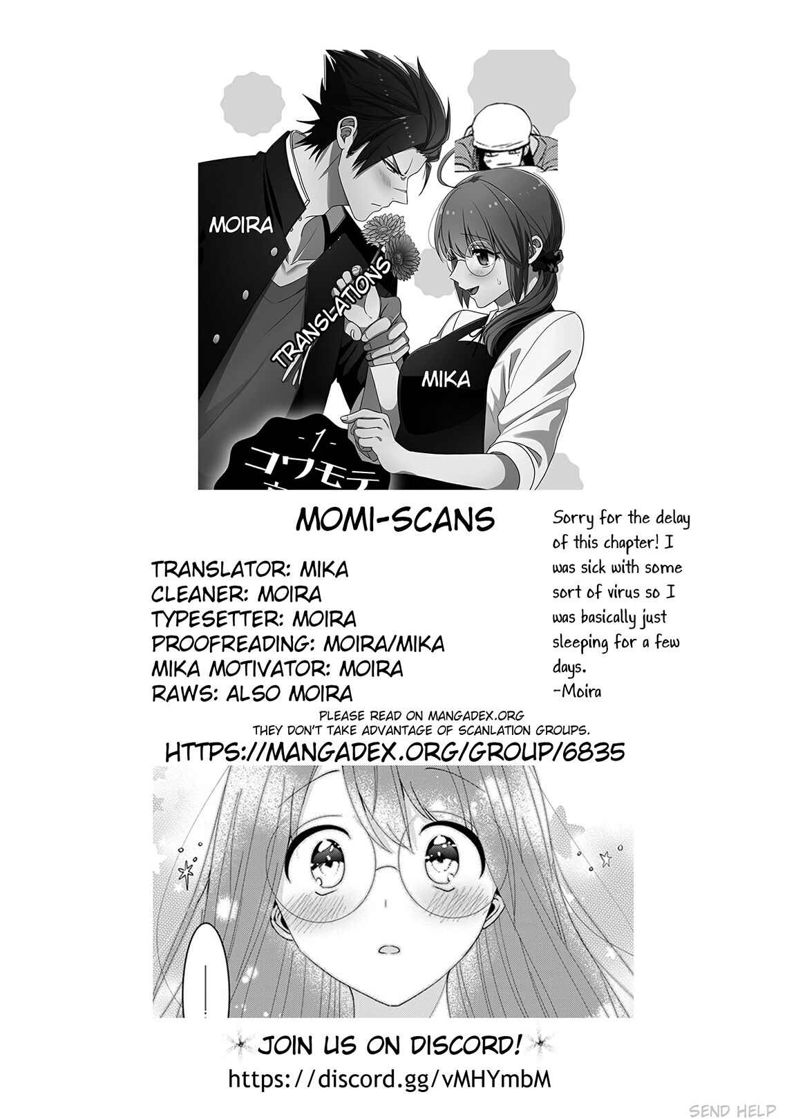 Kowamote Koukousei to Jimiko-san Chapter 6 - HolyManga.net