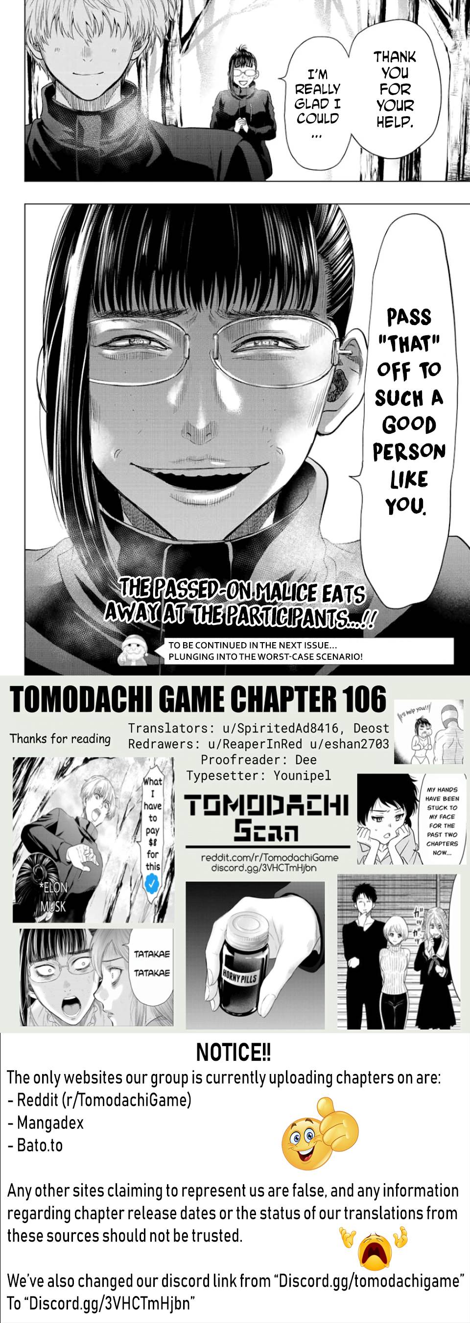 Tomodachi Game Chapter 106 - MyToon.net